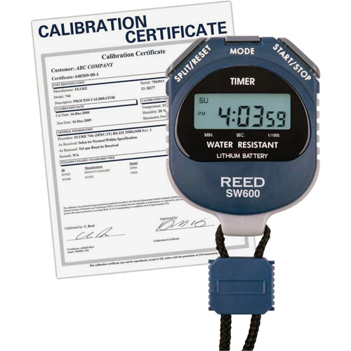 REED SW600 Stopwatch with ISO Certificate, Digital, Water Resistant Rideout Tool & Machine Inc.