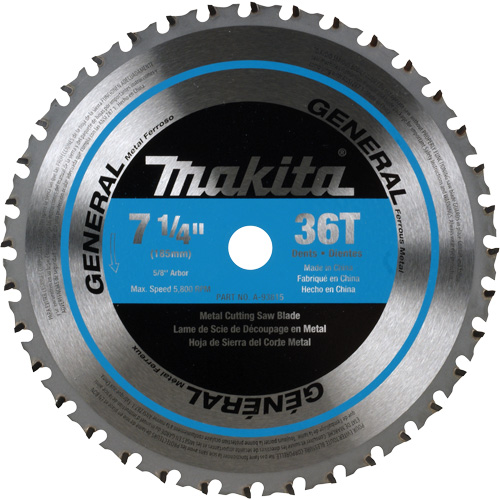 CERMET Tipped Saw Blade, 7-1/4", 36 Teeth, Metal Use Rideout Tool & Machine Inc.