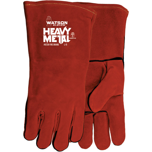 Fire Brand Welding Gloves, Split Cowhide, Size One Size Rideout Tool & Machine Inc.