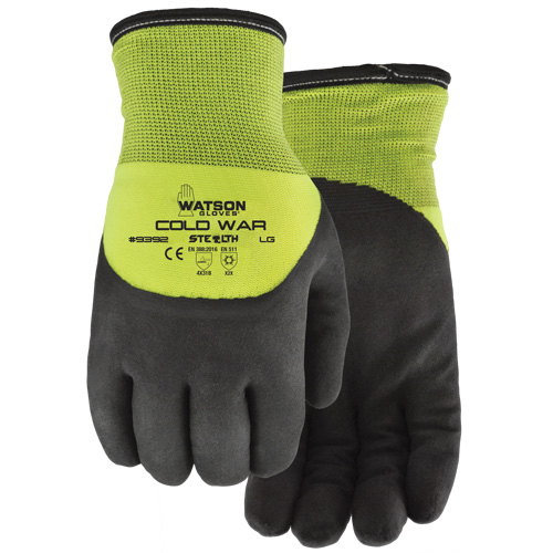 Stealth Cold War Thermal Gloves, Large, Foam Nitrile Coating Rideout Tool & Machine Inc.