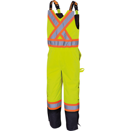 5041BB Waterproof Quilted Bib Pants, Polyester, Large, High Visibility Lime-Yellow Rideout Tool & Machine Inc.