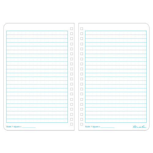 Carnet de notes de poche &agrave; spirale lat&eacute;rale, Couverture souple, Jaune, 64 Pages, 4-5/8" , 7"  Rideout Tool & Machine Inc.