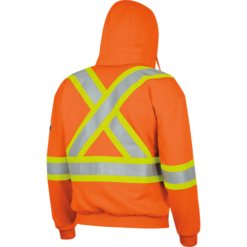 338SF Flame-Resistant Zip Style Hoodie, Men's, X-Large, High Visibility Orange, 22 cal/cm² Rideout Tool & Machine Inc.
