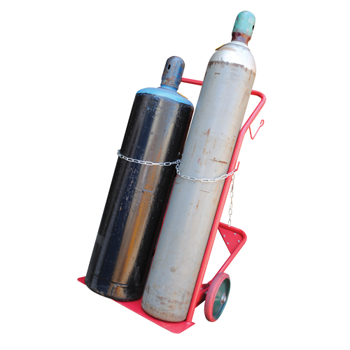 Cylinder Cart, Mold-on Rubber Wheels, 25-1/2"W x 7"L Base, 350 lbs. Rideout Tool & Machine Inc.