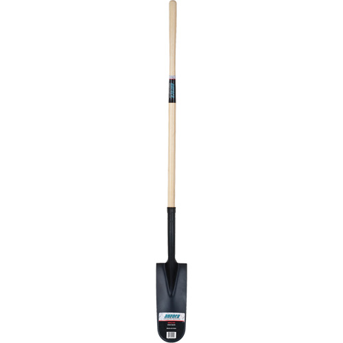 Heavy-Duty Drain Spade, Carbon Steel, 16" x 6" Blade, 45" L, Straight Handle Rideout Tool & Machine Inc.
