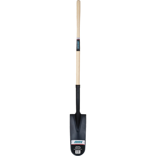 Pelle &agrave; drain, Acier durci, Lame 14" x 6", 46" lo, Manche Droit Rideout Tool & Machine Inc.