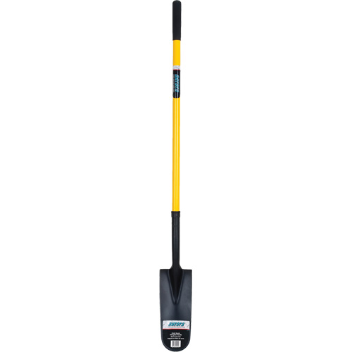 Pelle &agrave; drain, Acier durci, Lame 14" x 6", 46" lo, Manche Droit Rideout Tool & Machine Inc.