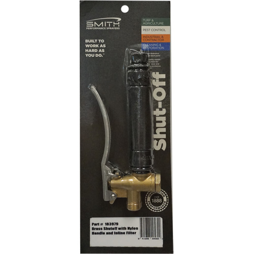 Brass Shut Off with Nylon Handle & In-Line Filter Rideout Tool & Machine Inc.
