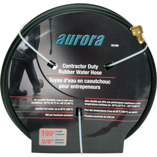 Contractor Duty Rubber Hose, Rubber, 5/8" dia. x 100' Rideout Tool & Machine Inc.