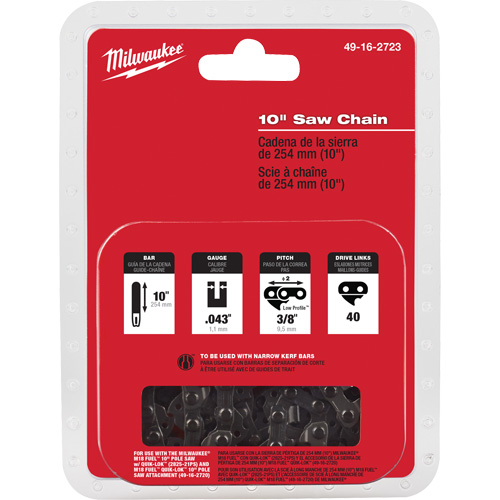 Chaîne de scie M18 Fuel 10" Rideout Tool & Machine Inc.