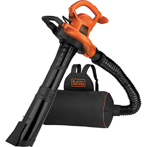 Souffleur/aspirateur/broyeur de feuilles 3-en-1 VacPack, Vitesse d'air 250 mi/h, &eacute;lectrique Rideout Tool & Machine Inc.