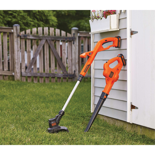 Max* String Trimmer/Edger & Hard Surface Sweeper Combo Kit, 10", Battery Powered, 20 V Rideout Tool & Machine Inc.