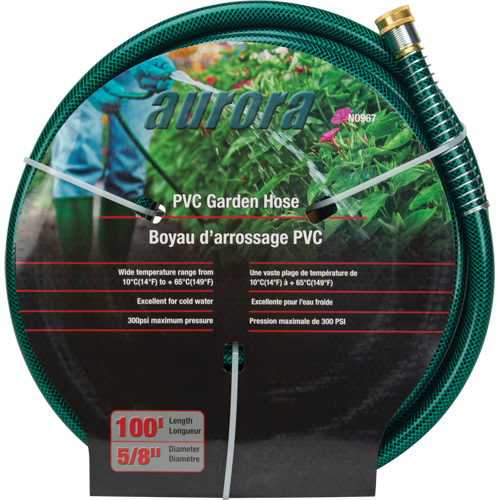 Tuyau de jardin, PVC, 5/8" dia x 100' Rideout Tool & Machine Inc.