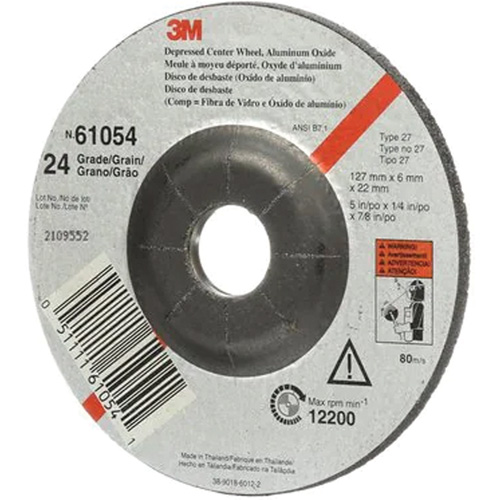 Meule &agrave; moyeu d&eacute;port&eacute;, 5" x 27, Oxyde d'aluminium Rideout Tool & Machine Inc.