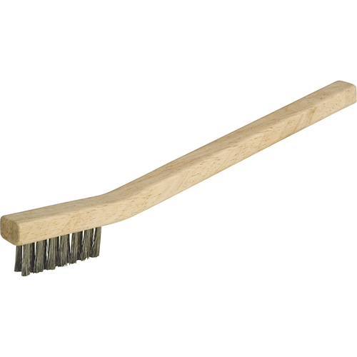 Small Cleaning Industrial-Duty Scratch Brush, Stainless Steel, 3 x 7 Wire Rows, 7-3/4" Long Rideout Tool & Machine Inc.