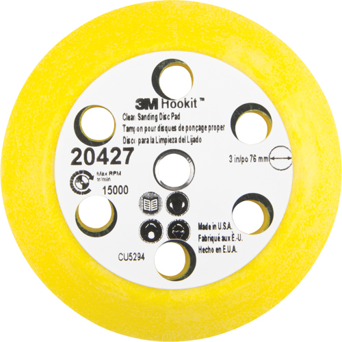 Ensemble pour disque de ponçage net Hookit, dia 3" Rideout Tool & Machine Inc.