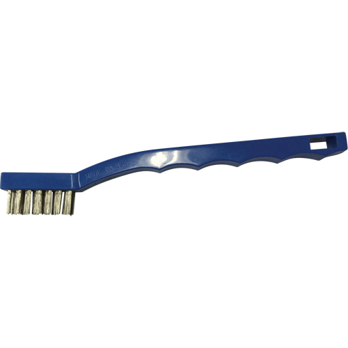 Small Cleaning Scratch Brushes, Brass, 3 x 7 Wire Rows, 7-3/4" Long Rideout Tool & Machine Inc.