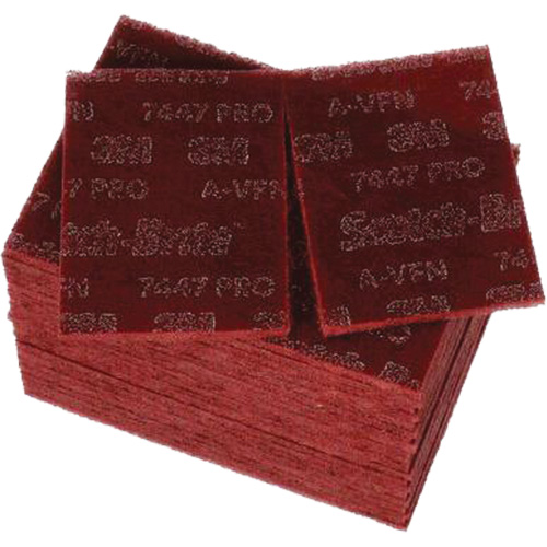 Scotch-Brite 7447 Hand Pads, Aluminum Oxide, 9" x 6", Very Fine Grit Rideout Tool & Machine Inc.