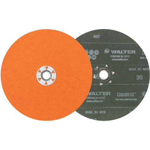 Disque de sablage Coolcut XX, 7" dia., Grain 36, C&eacute;ramique Rideout Tool & Machine Inc.