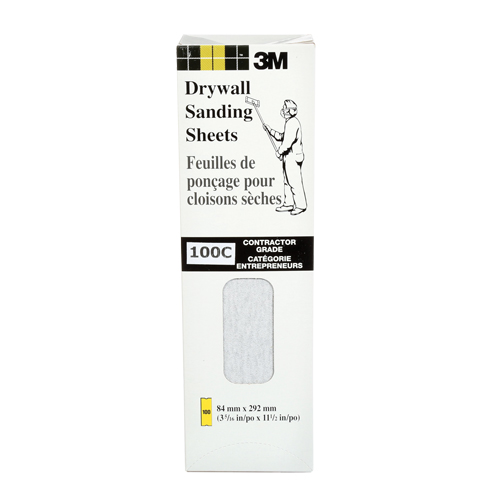 Feuille de placopl&acirc;tre frais&eacute;e Tri-M-Rite Fre-Cut, 11-1/4" x 3-5/16", Grain 100, Carbure de silicium Rideout Tool & Machine Inc.