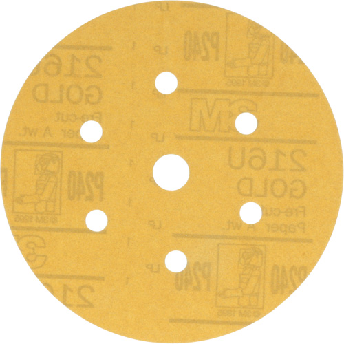 Disque de ponçage antipoussi&egrave;re Hookit, dia 6", Grain P240, Oxyde d'aluminium, Poids A Rideout Tool & Machine Inc.