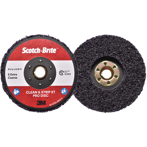 Scotch-Brite Clean & Strip XT Pro Disc, 4-1/2" Dia., Extra Coarse Grit, Silicon Carbide Rideout Tool & Machine Inc.