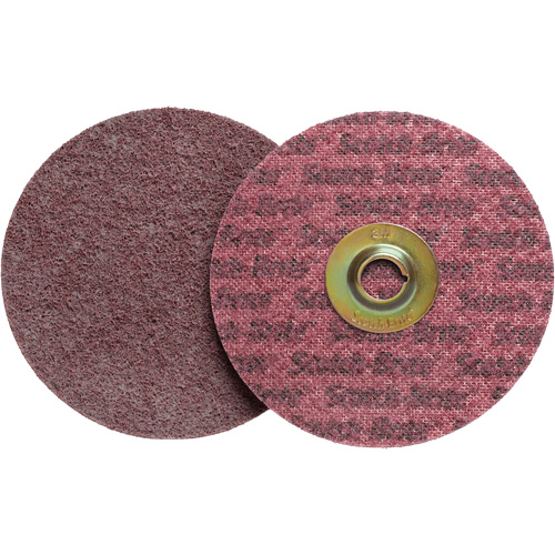 Disque de conditionnement de surface Scotch-Brite Roloc, 2" dia., Grain Moyen, Oxyde d'aluminium Rideout Tool & Machine Inc.