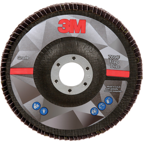Disque &agrave; lamelles &agrave; changement rapide 769F, 5" x 7/8", Type 29, Grain 40+, C&eacute;ramique Rideout Tool & Machine Inc.