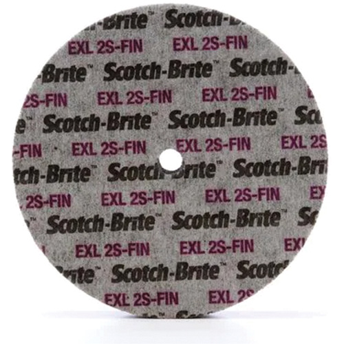 Scotch-Brite EXL Unitized Wheel, 6" x 1/4", 1/4" Arbor, Fine Grit, Silicon Carbide Rideout Tool & Machine Inc.