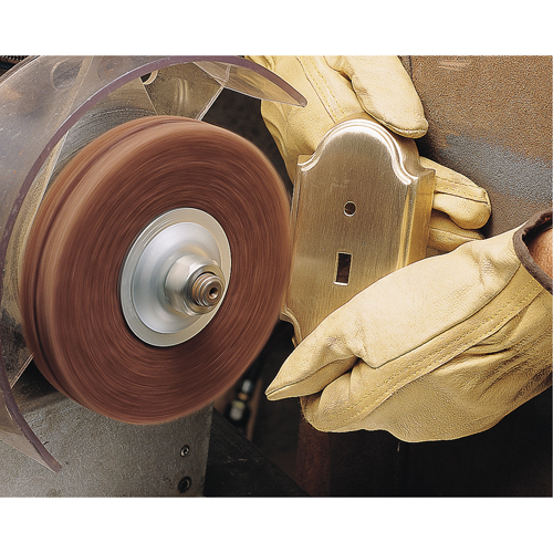 Disques robustes Scotch-Brite (oxyde d'aluminium), 6" dia., Grain Tr&egrave;s fin, Oxyde d'aluminium Rideout Tool & Machine Inc.