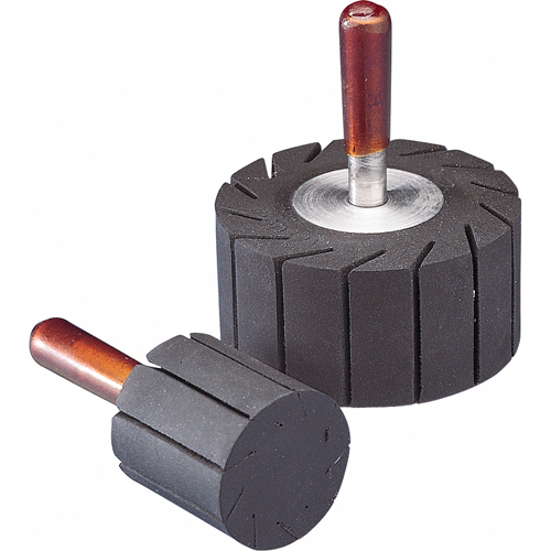 ACCESSOIRES POUR BANDES SPIRALES-MEULES &agrave; EXTENSION DIAM&eacute;TRALE FENDUE EN CAOUTCHOUC Rideout Tool & Machine Inc.