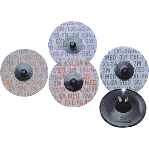 Buff & Blend&reg; Products - Scotch-Brite Exl Roloc Unitized Wheels, 3" x 6A Grit, Aluminum Oxide Rideout Tool & Machine Inc.