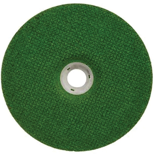 Green Corps Depressed Centre Wheel, 7" x 1/8", 7/8" Arbor, Ceramic, Type 27 Rideout Tool & Machine Inc.