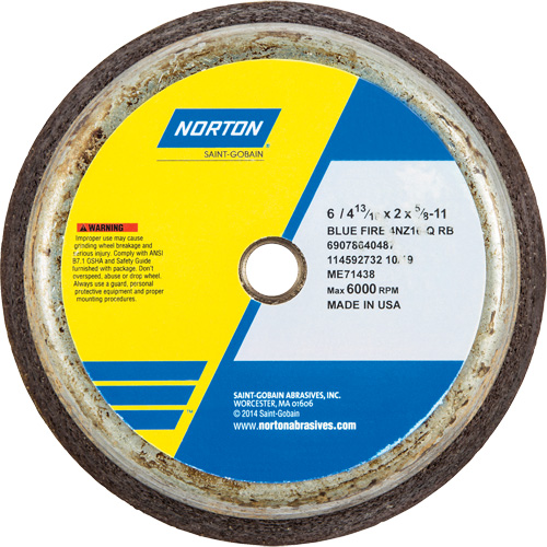 Roue d'&eacute;barbage non renforc&eacute;e portative BlueFire Rideout Tool & Machine Inc.