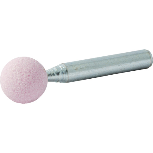 Meule mont&eacute;e vitrifi&eacute;e, B121, Oxyde d'aluminium, 1/2" dia., 1/2" lo, 80 Grain Rideout Tool & Machine Inc.