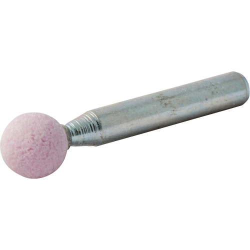Vitrified Bond Mounted Point, B122, Aluminum Oxide, 3/8" Dia., 3/8" L, 80 Grit Rideout Tool & Machine Inc.