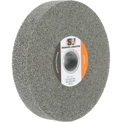 Meule &agrave; usage g&eacute;n&eacute;ral Standard Abrasives, 6" x 1", Arbre de 1", Carbure de silicium Rideout Tool & Machine Inc.
