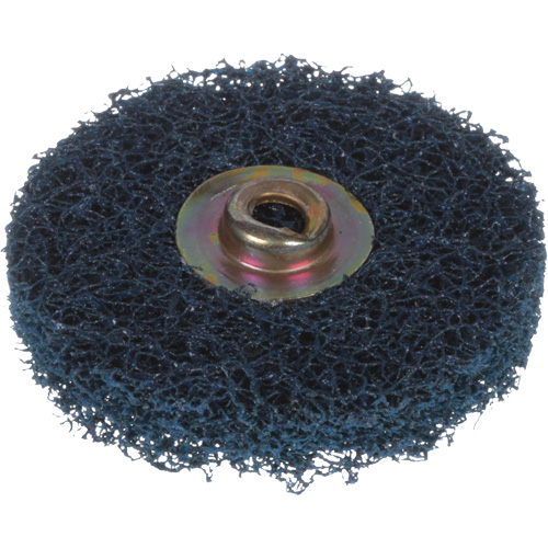 Disque HS &agrave; changement rapide pour polissage et m&eacute;lange, 2" dia., Grain Moyen, Oxyde d'aluminium Rideout Tool & Machine Inc.