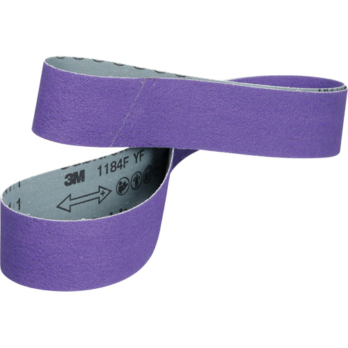 Cubitron 3 Cloth Belt 1184F, 2" W x 132" L, Ceramic, 80+ Grit Rideout Tool & Machine Inc.