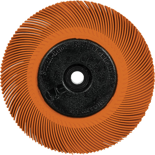 Scotch-Brite Type C Precision Radial Bristle Brush PN-RB with Flange, Ceramic, 80+ Grit, 7-5/8" Dia. Rideout Tool & Machine Inc.