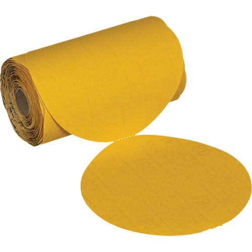 Stikit Gold Abrasive Disc Roll 09316, 6" Dia., 240 Grit, Aluminum Oxide Rideout Tool & Machine Inc.