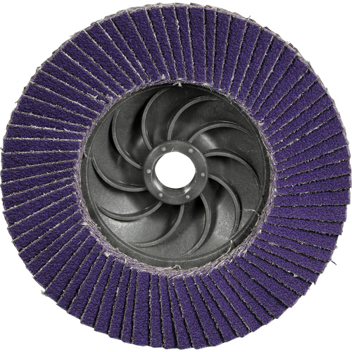 Disque &agrave; lamelles plate 1169F Cubitron 3 &agrave; changement rapide, 4-1/2" x 5/8"-11, Type T27, Grain 80+, C&eacute;ramique Rideout Tool & Machine Inc.