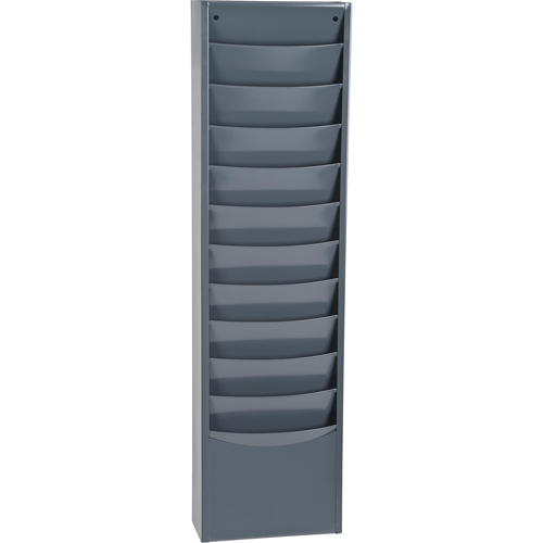 Pr&eacute;sentoirs, Stationnaire, 11 fentes, Acier, 9-3/4" la x 4-1/8" p x 36" h Rideout Tool & Machine Inc.