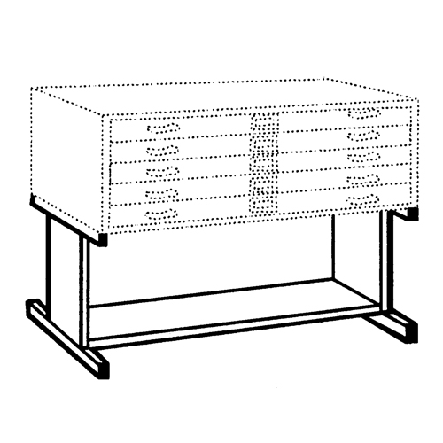 Base sur&eacute;lev&eacute;e pour les classeurs en acier Rideout Tool & Machine Inc.