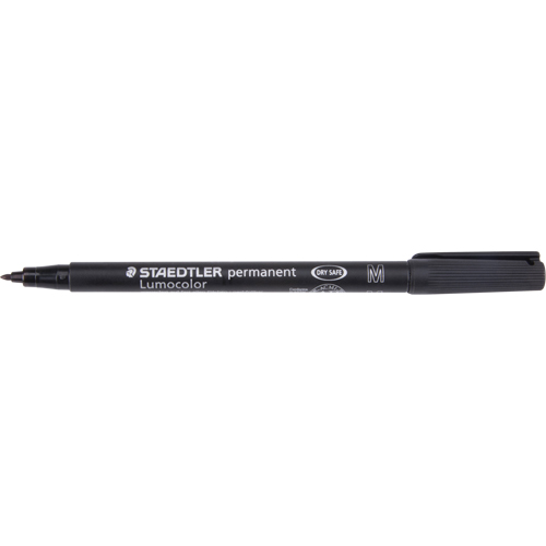 Marqueur permanent Lumocolor, Noir, Pointe Moyen Rideout Tool & Machine Inc.