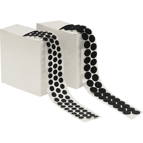 Attache en rondelle, Crochet, 1/2" dia., Adh&eacute;sif, Noir Rideout Tool & Machine Inc.