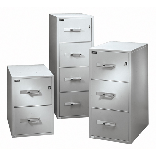Fire Resistant Filing Cabinets, Steel, 3 Drawers, 19-3/4" W x 31" D x 28" H, Beige Rideout Tool & Machine Inc.