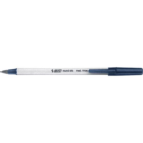 Stylo &agrave; bille Bic Round Stic, Bleu, 0,8 mm Rideout Tool & Machine Inc.