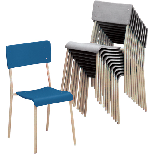 Chaises empilables Ventura, Polypropyl&egrave;ne, Gris Rideout Tool & Machine Inc.