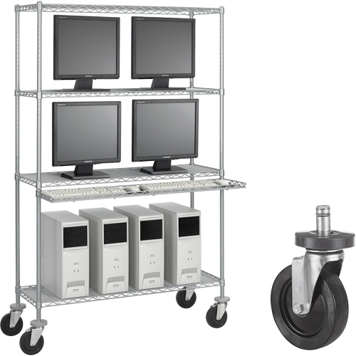 Trousse de roulettes de 5" en caoutchouc Rideout Tool & Machine Inc.